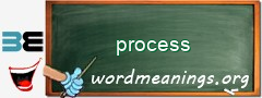 WordMeaning blackboard for process
